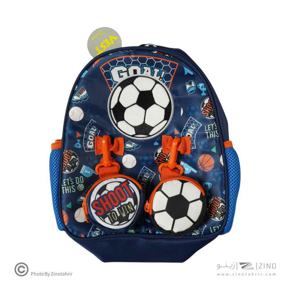 کوله پشتی مهد کودکی وست فوتبالی کد2054-1